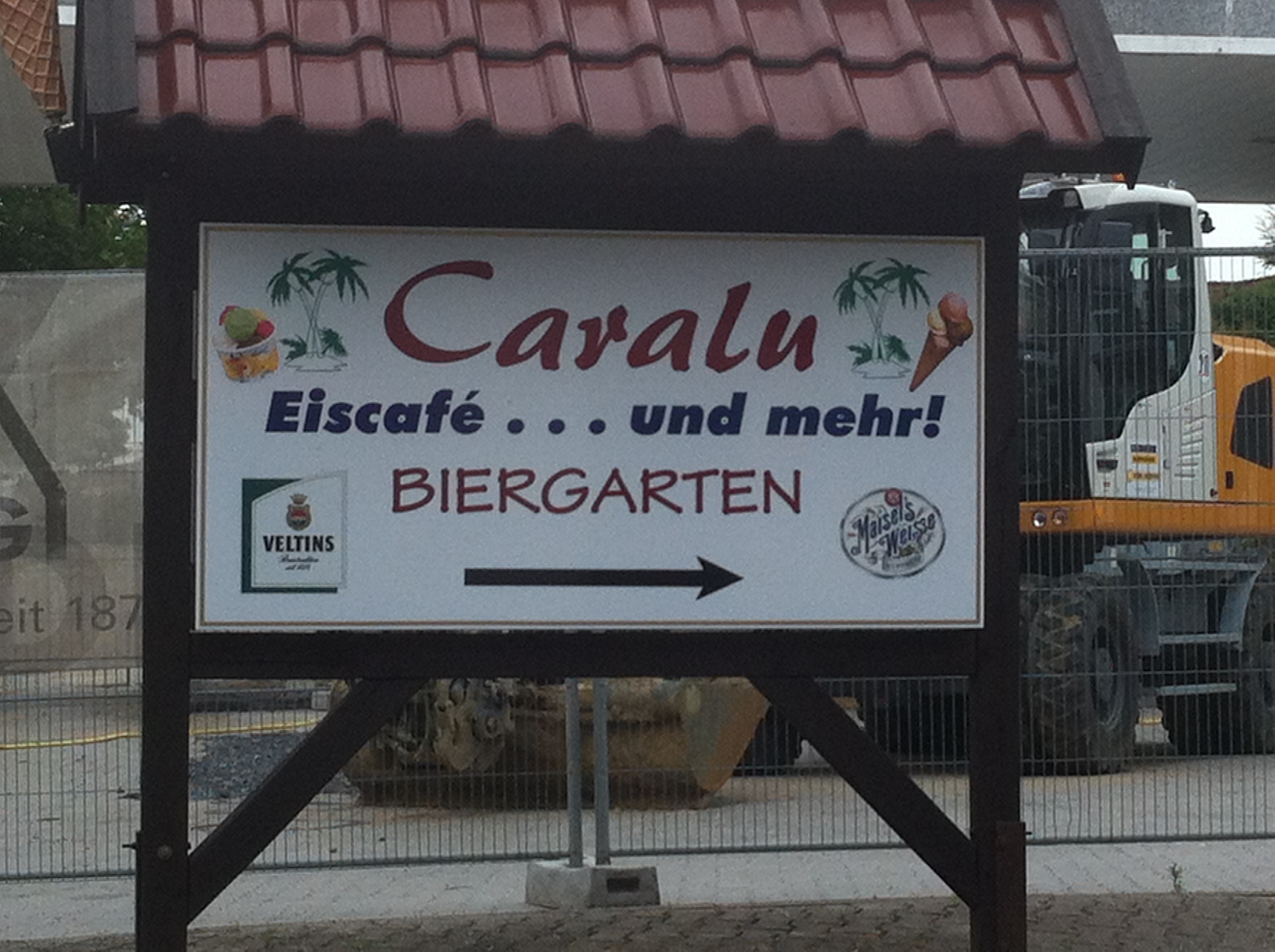 Außenansicht Eiscafe Caralu, Dülmener Str 14 in Münster-Albachten