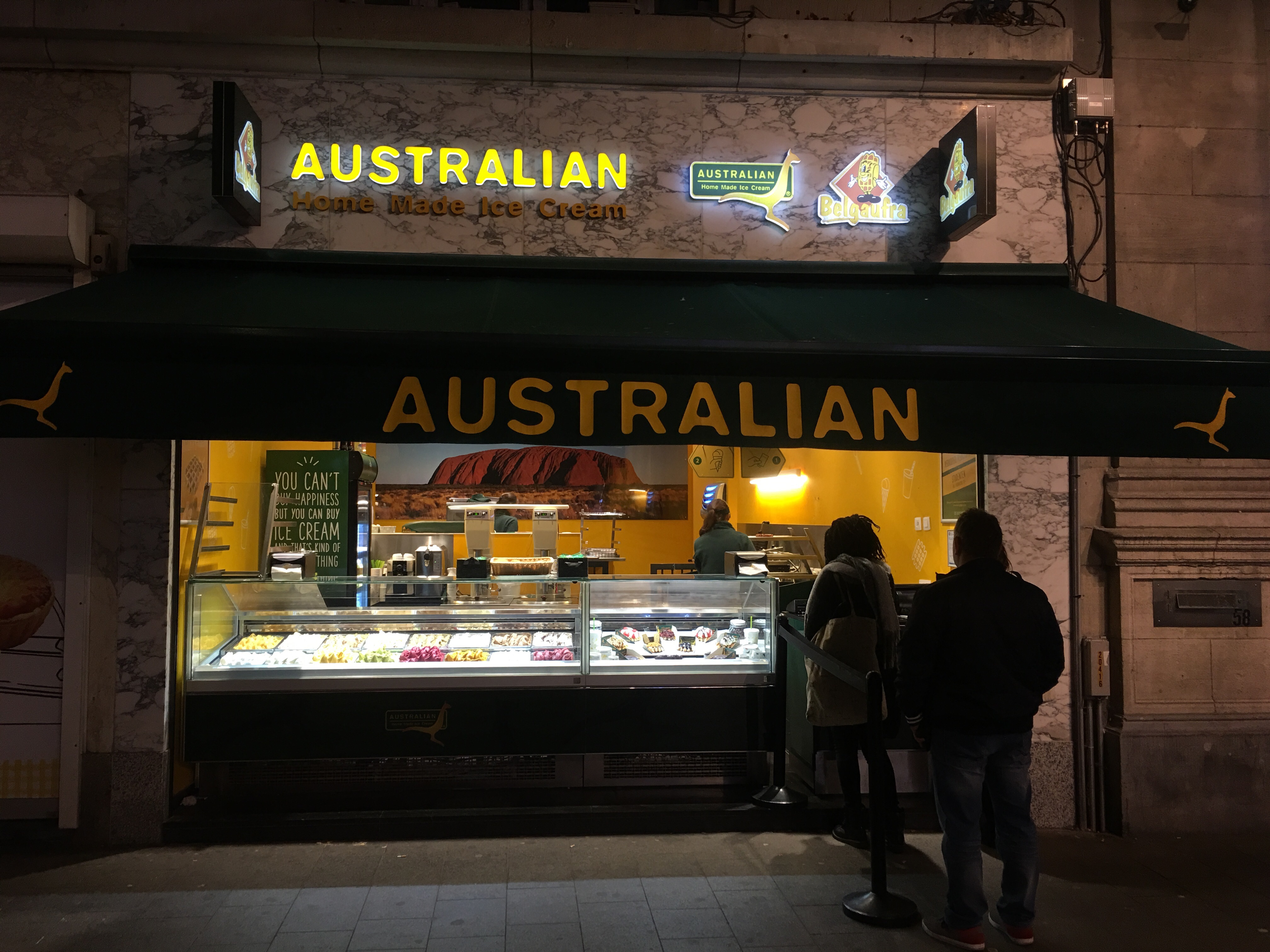 Außenansicht Australian Home Made Ice Cream in Antwerpen