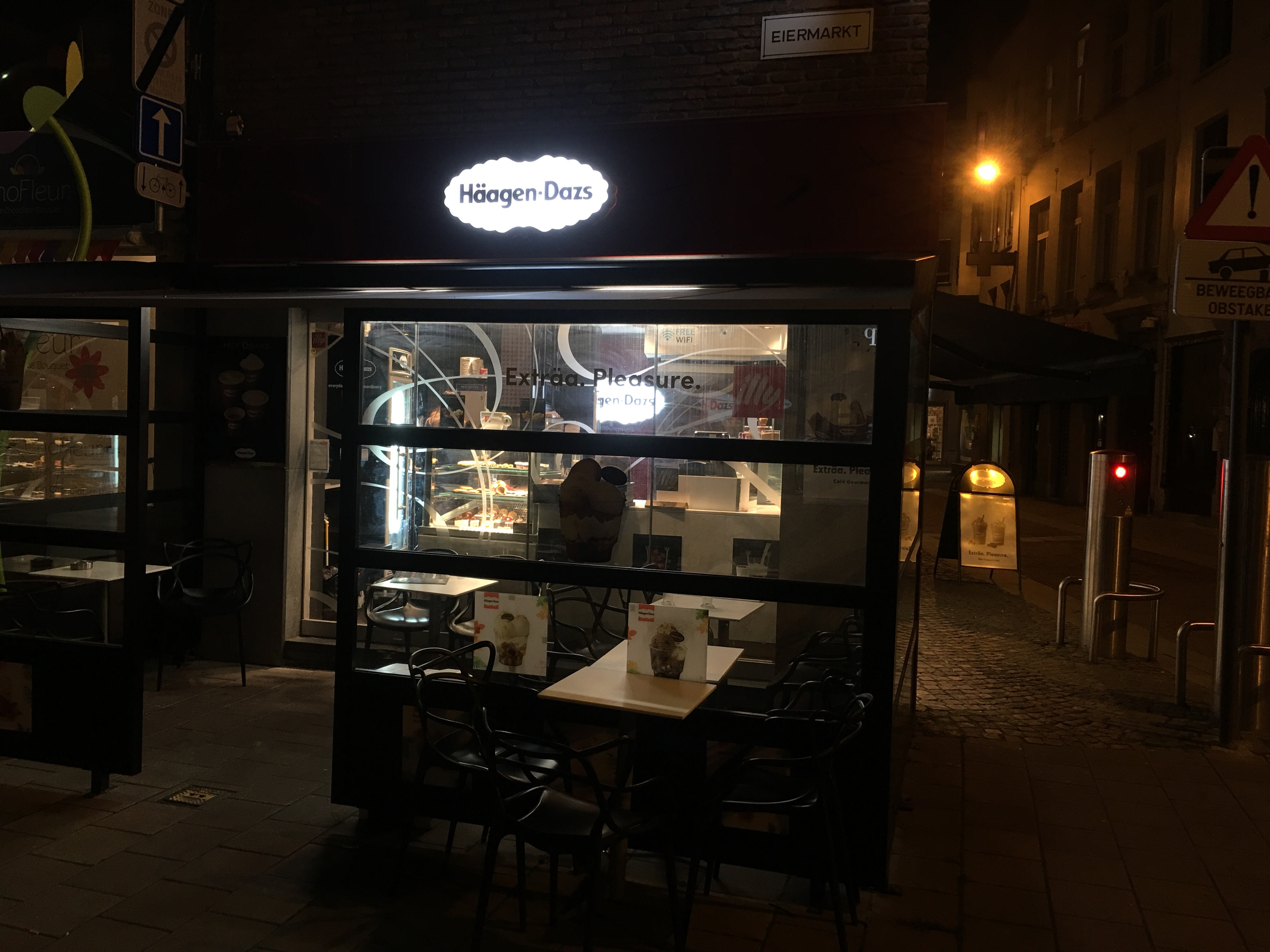 Außenansicht Häagen Dazs in Antwerpen