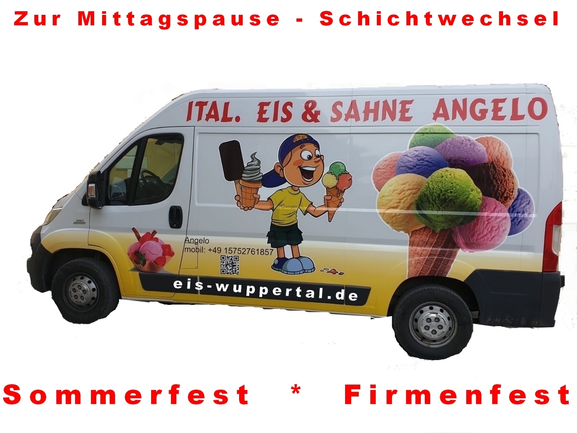 Außenansicht Angelo Eiswagen Wuppertal in Gevelsberg